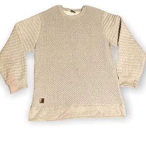 Quilted Longline Sweatshirt